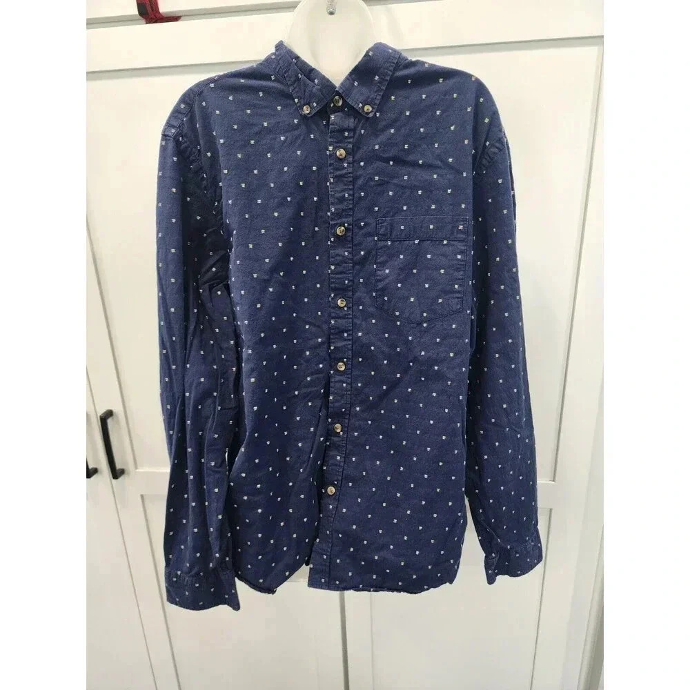 Old Navy Everyday Shirt Reg Fit Built-In Flex Men's XL Button Down Long Sleeve